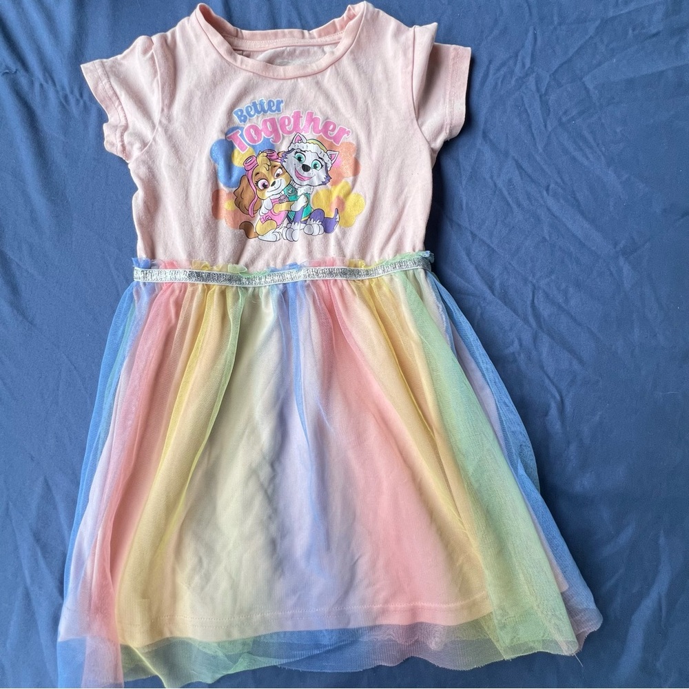 Nickelodeon Pink Dress with Rainbow Skirt